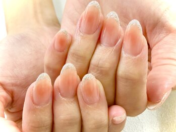 ビアンカ 沖縄南風原店(Bianca)/ラメフレンチ・チークネイル