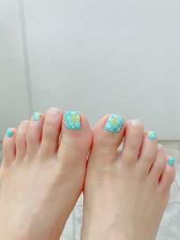 FOOTプルメリアネイル