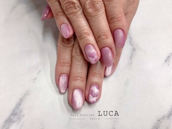 ネイルアトリエルカ(nail atelier LUCA)/W-513　ハートマグネットネイル