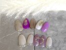 ハートアート×ニュアンスネイル