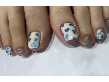 プティットスリール 西尾店(Petit Sourire)/〔foot〕ハートミラーネイル