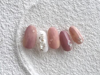 ジョアアンジェ 上本町店(joieange)/桃ネイル 水滴ネイル