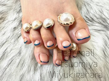 はあとねいる 宇都宮御幸ヶ原店/【通常】ネイビーフレンチネイル