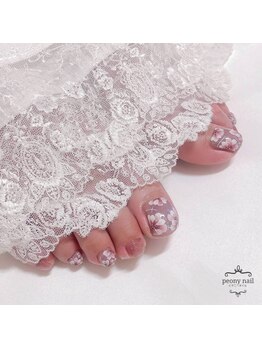 ピオニーネイル(peony nail)/フラワー