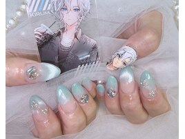 マグネット 痛ネイル 手書き