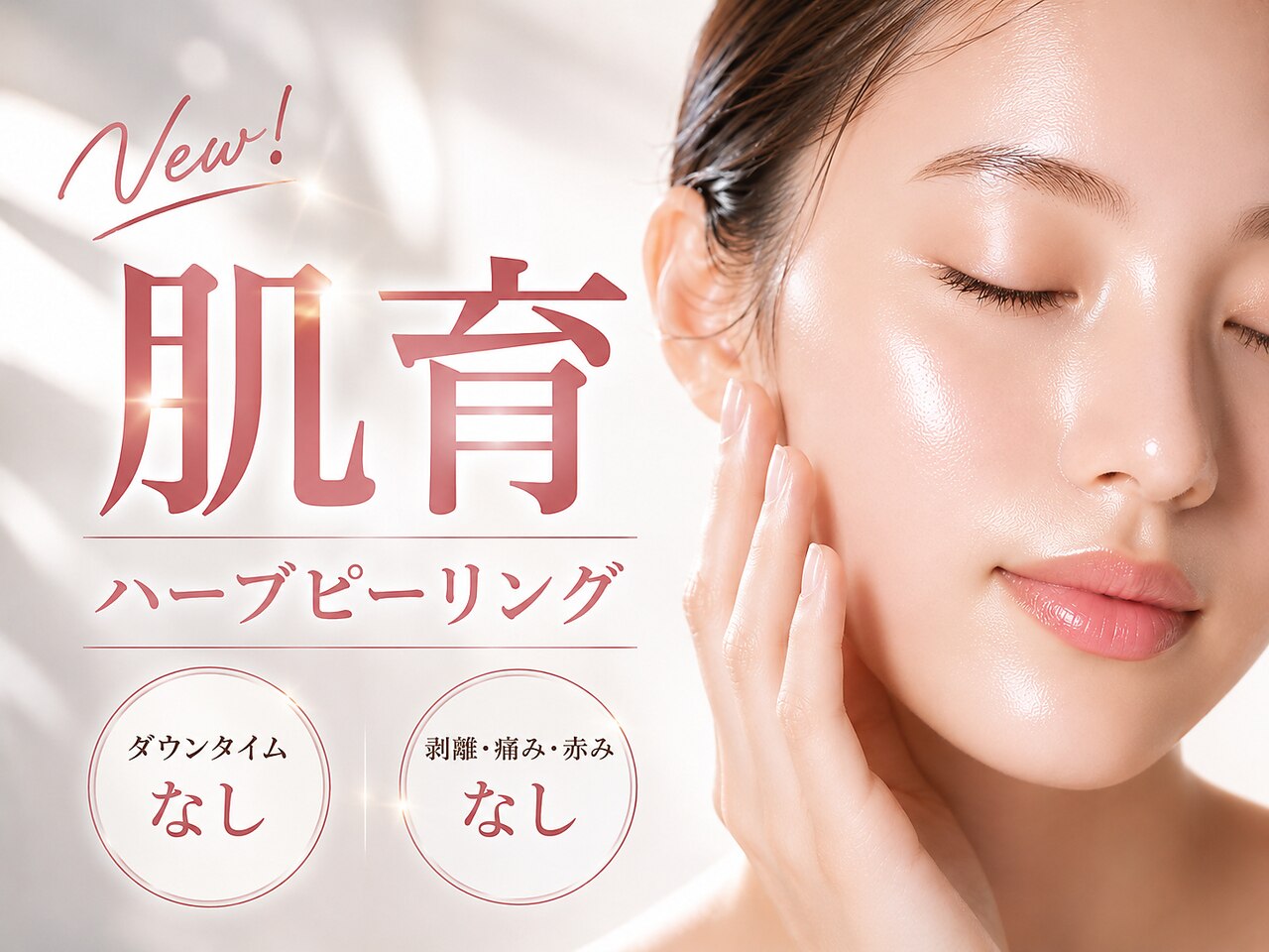 ★NEW★ダウンタイムなし【ツヤ肌育成ピーリング】(5500円分オプション付♪)