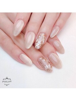 ピオニーネイル(peony nail)/ミラーフラワー