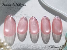 プラスネイル 池袋西口店(PLUS NAIL)/(3385)ガラスフレンチマグネット