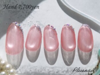 プラスネイル 池袋西口店(PLUS NAIL)/(3385)ガラスフレンチマグネット