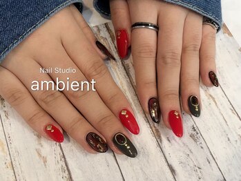 ネイルスタジオ アンビエント 表町店(Nail Studio ambient)/ロングネイル