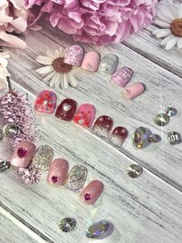 バレンタインネイル♪