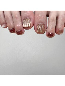 デイネイルズ(Day Nails)/【フット】ぷくぷくデザイン