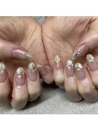 2024夏ネイル【シェルネイル】