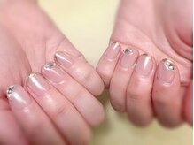 アリサネイル(ALISA NAIL)/ミラーフレンチネイル