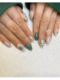 キラキラと立体ハート