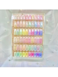 オーロラミラーネイル♪