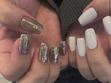 アイネイルズ 天神今泉店(I-nails)/【yuka.t】ちぐはぐネイル