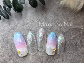 マトリカリア ネイルアンドビューティー(Matricaria)の写真/《ウォーターケア付＊定額デザイン¥8250》お気に入りネイルを長く楽しむ＊折れ・浮き・欠けにお悩みの方に