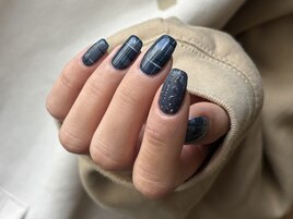 ネイビーチェック