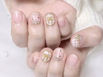 シュクルーレ(sucleure)/千鳥柄ネイル♪