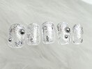 ラメグラホイルシルバー¥4500