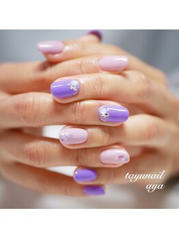 たゆ ネイル(たゆnail)/パープルネイル