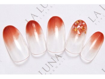 ラルナ ネイルアンドアイラッシュサロン(LA LUNA nail & eyelash salon)/23年8月9月◇定額ナチュラル◇