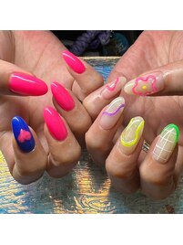 ぷっくりネイル