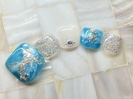 フットネイル定額アートC ¥12500