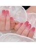 【ジェル】フォルムで差をつけるワンカラーorグラデーション＊パラジェル無料