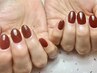 【Hand】《自店オフ無料》美フォルム ワンカラーネイル　6000円
