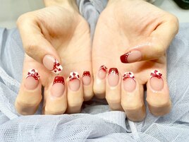 フレンチ　リボンネイル