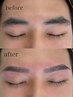 メンズ眉毛ワックス+毛抜き+眉毛カット#渋谷#メンズ＃眉毛サロン＃アイブロウ