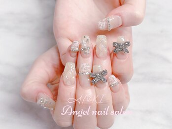 エンジェルネイルサロン(Angel nail salon)/ツイードXリボンXキルティング