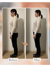 藤沢南口整体サロン/30代女性 呼吸スッキリ猫背解消