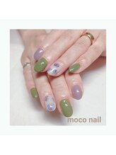 モコネイル(moco nail)/☆ワンカラー2本アート☆