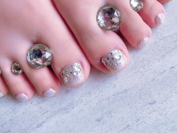 ビーエスネイル 金山店(bs-nail)の写真/マグネットフットワンカラーがいつでもお得。憧れの足元美人に。親指ワンアートもオススメです♪