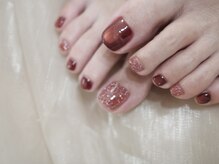 ネイルサロン モネ(Monet)/【foot】マグネット＋フラッシュ