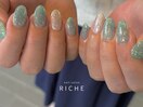爽やかミントフラッシュネイル