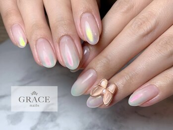 グレース ネイルズ(GRACE nails)/オーロラ蝶々