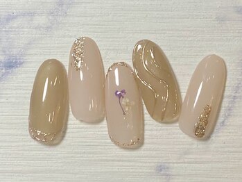 ネイルサロン インプレス(Impress)/押し花×ニュアンスネイル