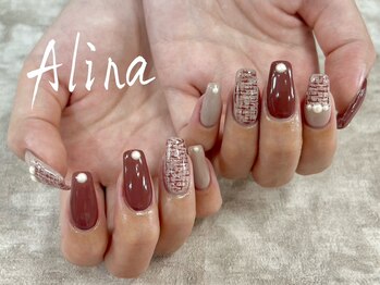 エリナネイルサロン池袋(Alina Nail Salon)/ツイードネイル