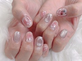 桜チークネイル