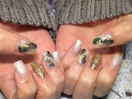 ラメネイル/冬ネイル