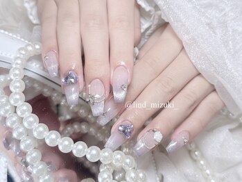 リンドネイル バイ モカ アンド ララ(Lind nail by moca and LaLa)/【mizuki】紫ネイル/マグネット