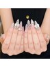 チップ+ジェル長さ出し☆持ち込みデザイン★アート10本まで★¥12980