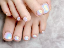 ブリスフルハピネス(Blissful happiness)/オーロラホワイトフットネイル