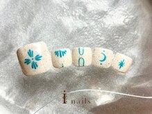 アイネイルズ 町田店(I nails)/ブルーモロッカンネイル10480円