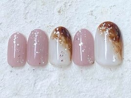 ニュアンスネイル　メタリック