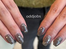 オッドジョブス ネイルアンドアイラッシュ 府中店(odd jobs Nail & Eyelash)/【パラジェル】グリッターネイル